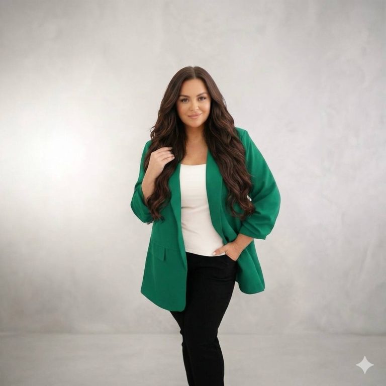 Sacou croi larg cu maneci incretite XL/XXL - S3 verde