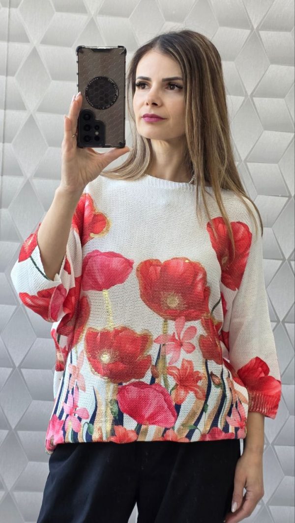Bluza tricotata cu imprimeu Lorelay