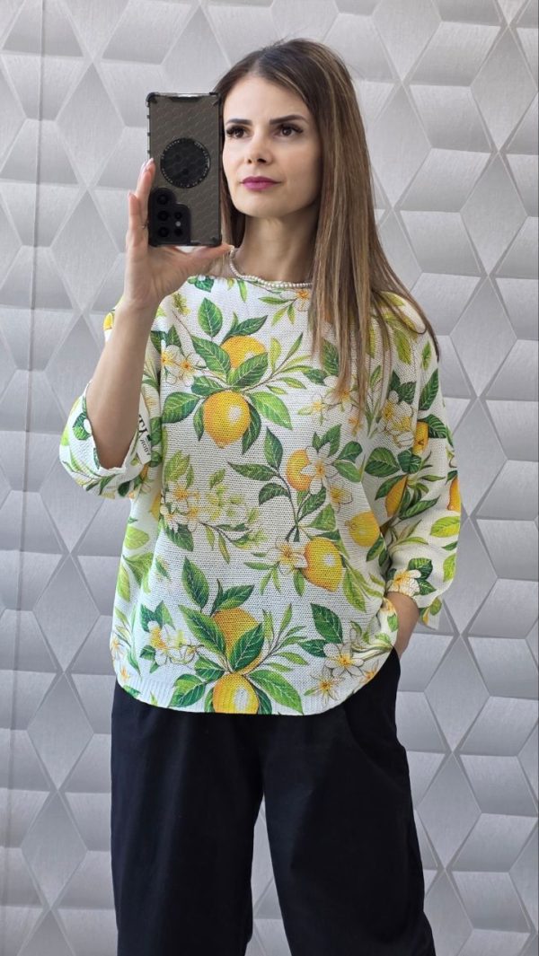 Bluza tricotata cu imprimeu Lorelay