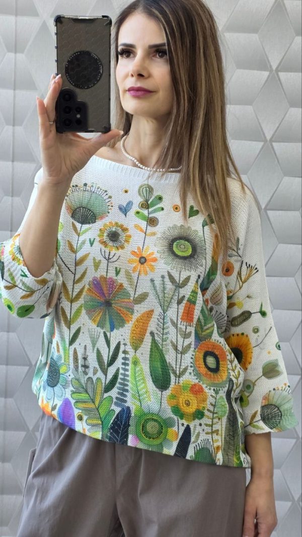 Bluza tricotata cu imprimeu Lorelay
