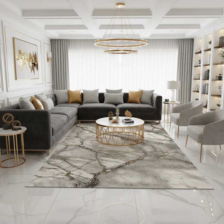 Covor Marmara Carrara 159 White Gold