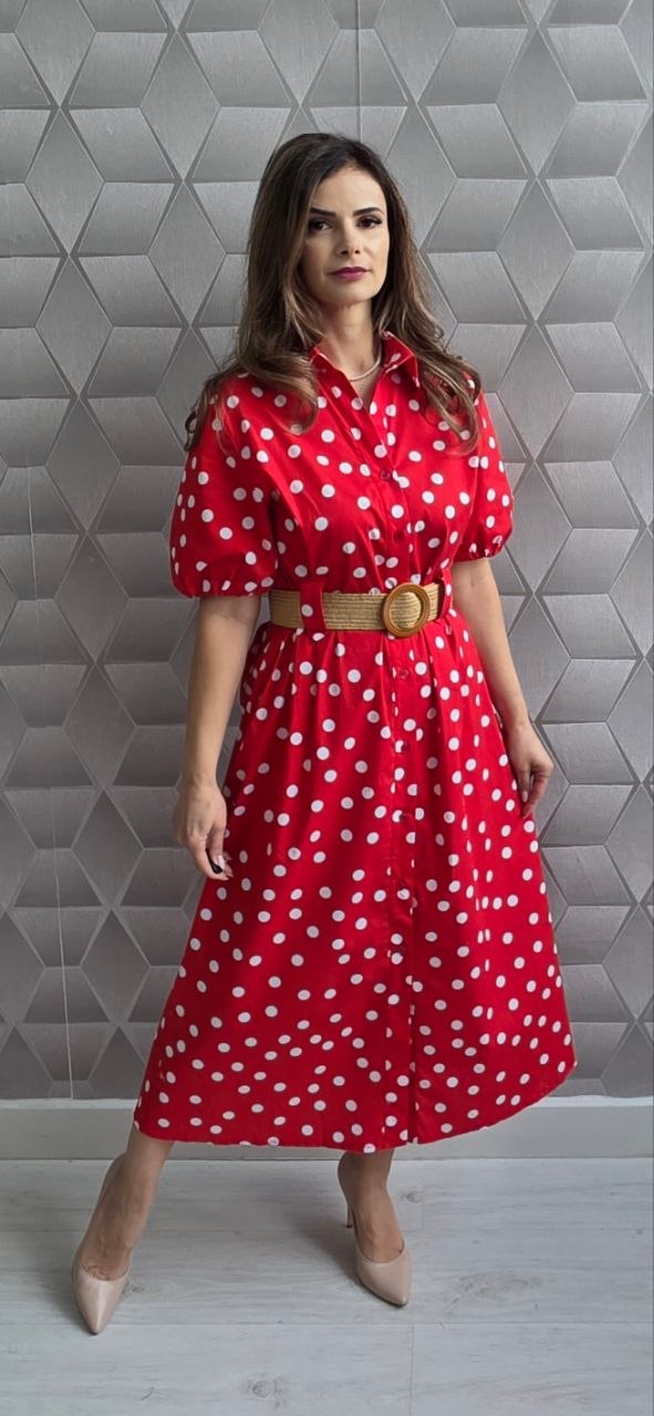 Rochie din bumbac Eleanor rosu
