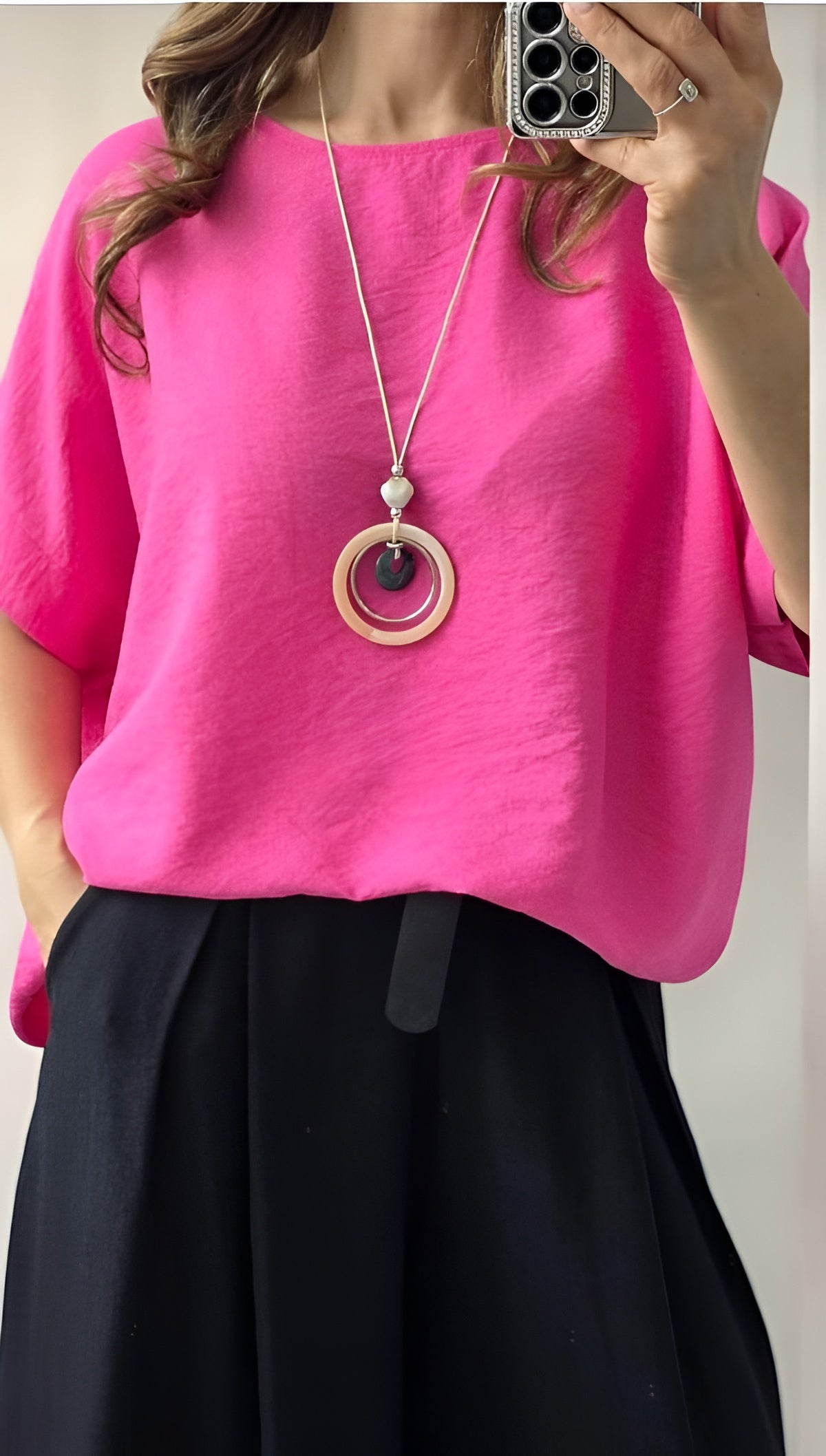 Bluza din vascoza Kate roz