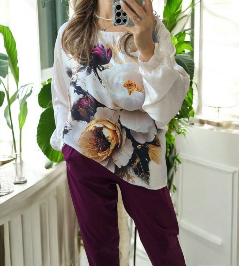Bluza cu imprimeu floral Ada
