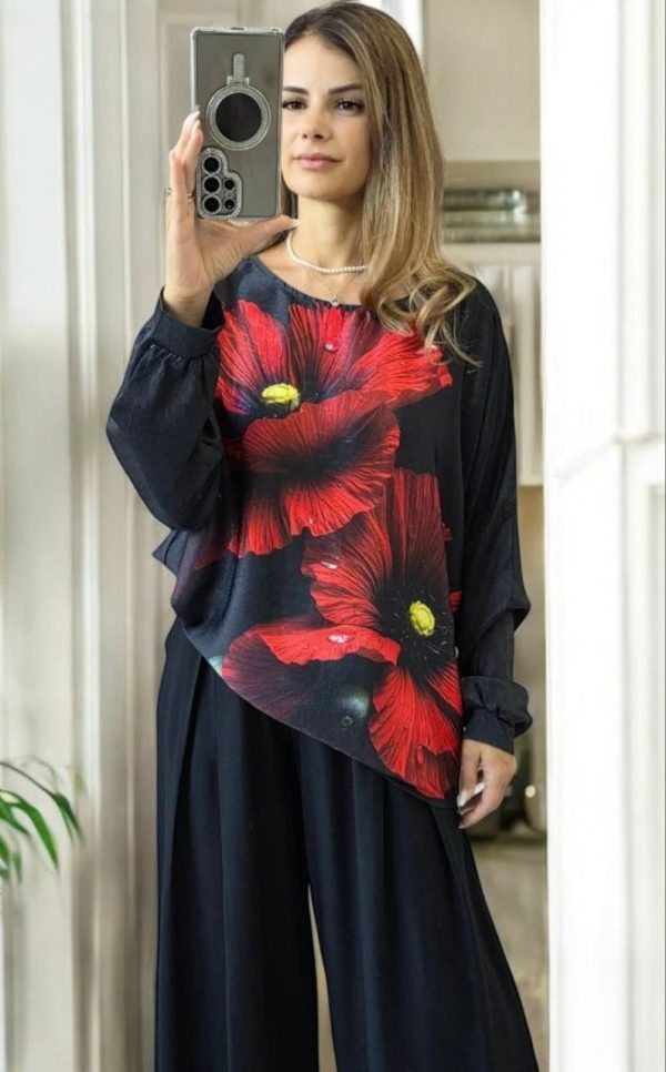 Bluza cu imprimeu floral Ada