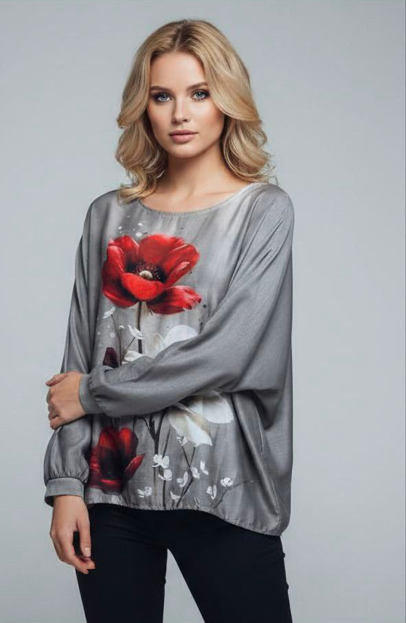 Bluza cu imprimeu floral Ada