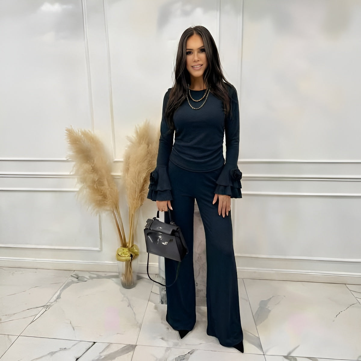 Compleu cu striatii din vascoza Fiona negru