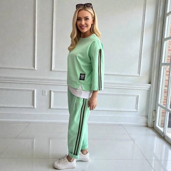 Compleu din bumbac Elize verde