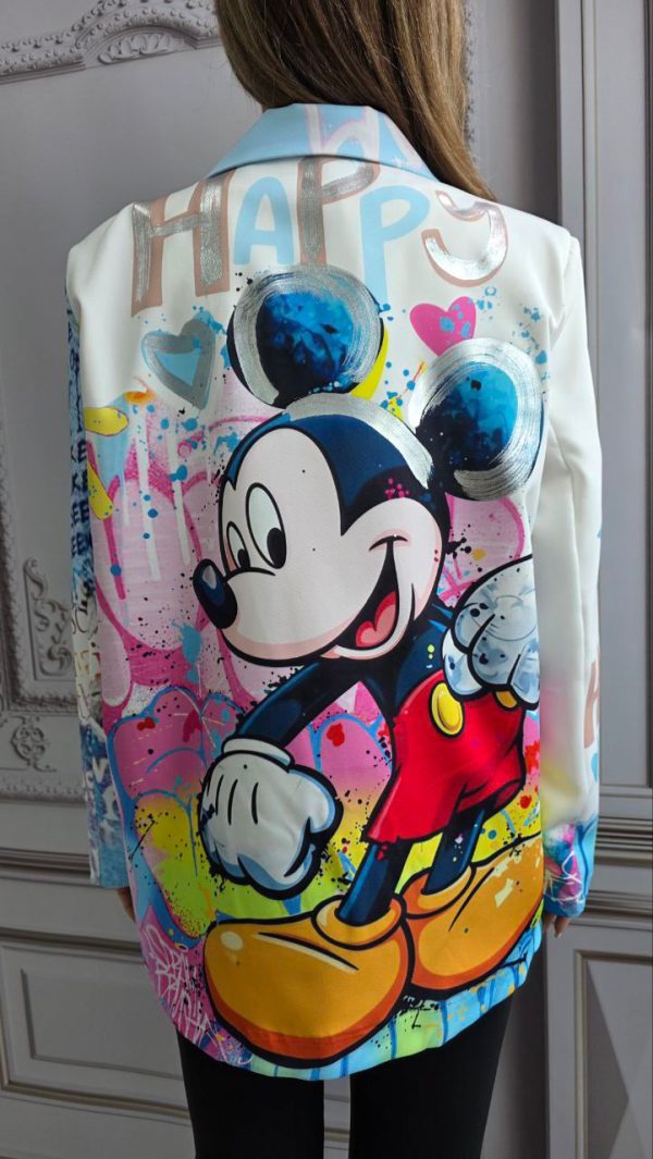 Sacou cu imprimeu Mickey Mouse