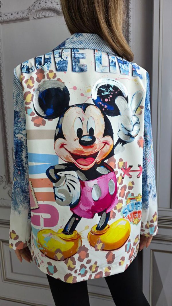 Sacou cu imprimeu Mickey Mouse