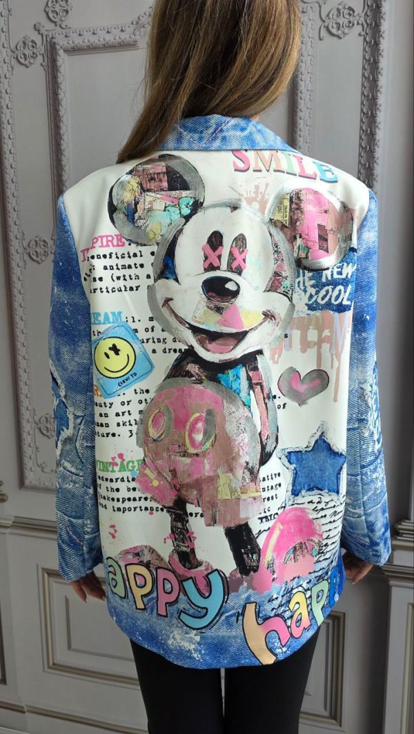 Sacou cu imprimeu Mickey Mouse