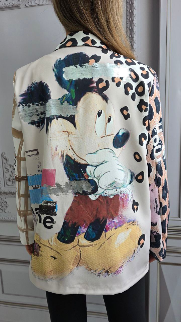 Sacou cu imprimeu Mickey Mouse
